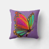 虹の蝶 クッション (裏面)