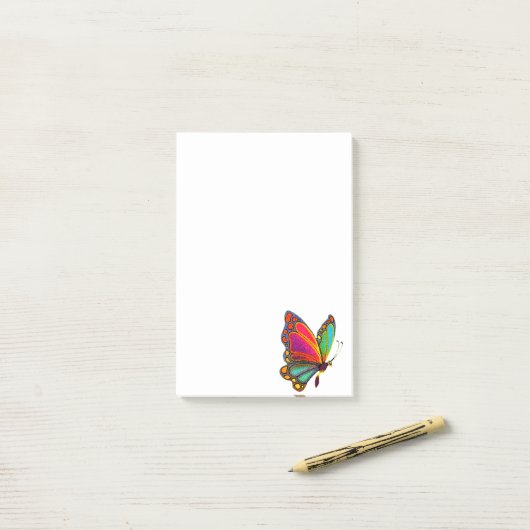 虹の蝶 ポストイット (デスク上)