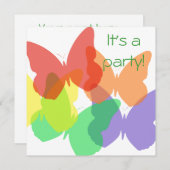 虹の蝶 招待状 (正面/裏面)