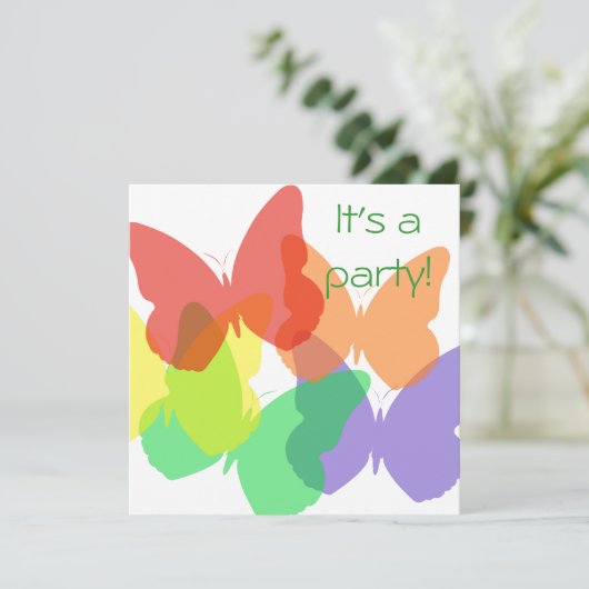 虹の蝶 招待状 (スタンド正面)