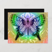 虹の蝶 招待状 (正面/裏面)