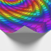 虹の螺線形の包装紙 ラッピングペーパー (角)