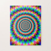 虹の螺線形の目の錯覚 ジグソーパズル (縦)