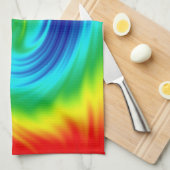 虹の螺線形 キッチンタオル (四つ折り)