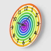 虹の螺線形 ラージ壁時計 (傾斜)