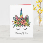 虹の角で一角閃光 カード (黄色い花)