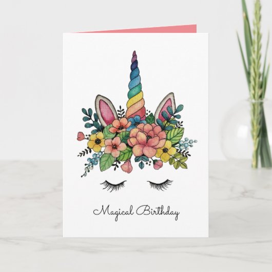 虹の角で一角閃光 カード (正面)