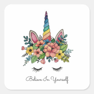 虹の角で一角閃光 スクエアシール