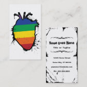 虹の解剖学的ハート 名刺 (正面/裏面)