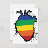 虹の解剖学的ハート 招待状 (正面/裏面)