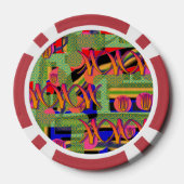 虹の記号 ポーカーチップ (裏面)