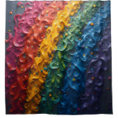 虹の誇りを持ったカーテンだ シャワーカーテン (正面)