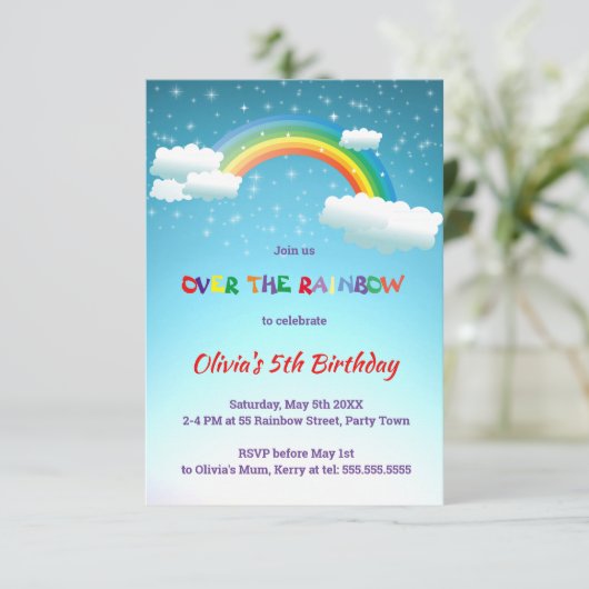 虹の誕生会に 招待状 (スタンド正面)