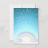 虹の誕生会に 招待状 (裏面)