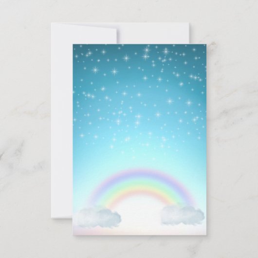 虹の誕生会に 招待状 (裏面)