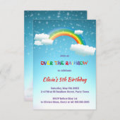 虹の誕生会に 招待状 (正面/裏面)