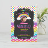 虹の誕生会のサンキューカードの写真 サンキューカード (スタンド正面)