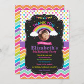 虹の誕生会のサンキューカードの写真 サンキューカード (正面/裏面)