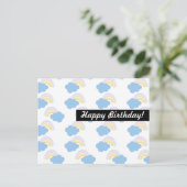 虹の誕生日どんな行事にも最適なパーソナライズ ポストカード (スタンド正面)