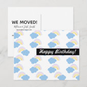 虹の誕生日どんな行事にも最適なパーソナライズ ポストカード (正面/裏面)