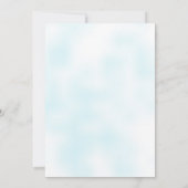 虹の誕生日の招待虹の下 招待状 (裏面)