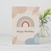 虹の誕生日カード (スタンド正面)