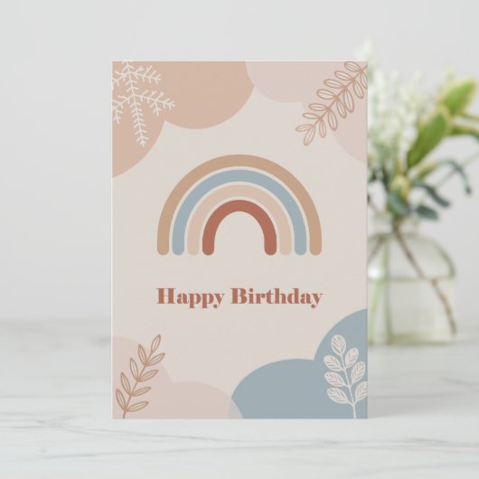 虹の誕生日カード (スタンド正面)