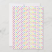 虹の誕生日パーティーの招待カード写真 招待状 (裏面)