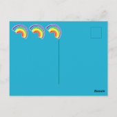 虹の誕生日パーティー ポストカード (裏面)