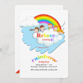 虹の誕生日会で 招待状 (正面/裏面)