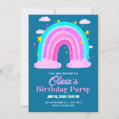 虹の誕生日 招待状 (正面)