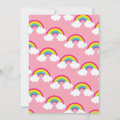 虹の誕生日 招待状 (裏面)