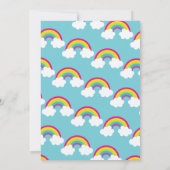 虹の誕生日 招待状 (裏面)