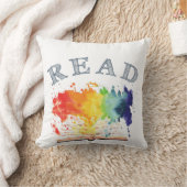 虹の読書の本の隅の装飾用クッション クッション (ブランケット)