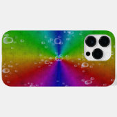 虹の象の皮の革のドロップ付きオプション Case-Mate iPhoneケース (裏面 (横))