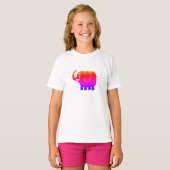 虹の象 Tシャツ (正面フル)
