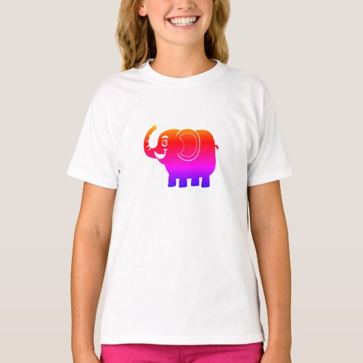 虹の象 Tシャツ (正面)