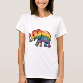 虹の象 Tシャツ (正面)