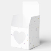 虹の赤ちゃんカラフルシャワー付き可愛い象 フェイバーボックス (オープン)