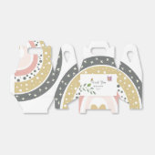 虹の赤ちゃんシャワーの上のジャングルありがとう フェイバーボックス (折り畳みなし)