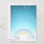 虹の赤ちゃんシャワーを浴びる 招待状 (裏面)