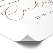 虹の赤ちゃんシャワー推測するキャンディーズのサイン ポスター (角)