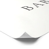 虹の赤ちゃんシャワー歓迎サイン ポスター (角)