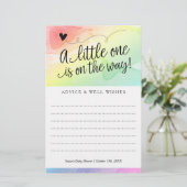 虹の赤ちゃんシャワー、男女兼用アドバイスの願い (スタンド正面)