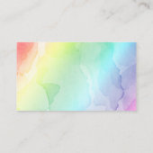虹の赤ちゃん空白のシャワー小さな挿入カード エンクロージャーカード (裏面)