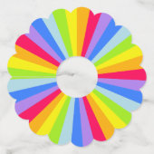 虹の輝きとカラフル ワイングラスタグ (裏面)