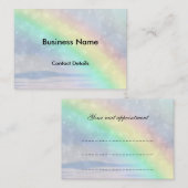 虹の輝きのアポイントメントカード 予約カード (正面/裏面)