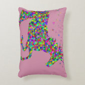 虹の輝きのユニコーンの枕 アクセントクッション (正面(垂直))