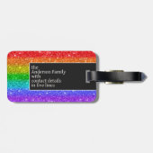 虹の輝きは花火のようなものだ ラゲッジタグ (裏面横)