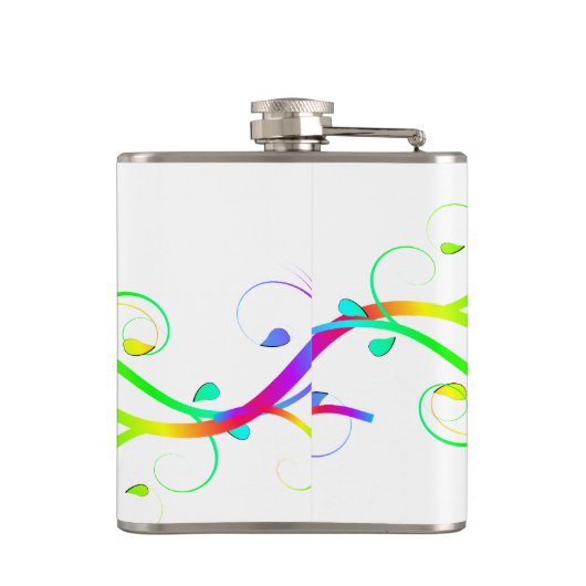 虹の輝き フラスク (裏面)